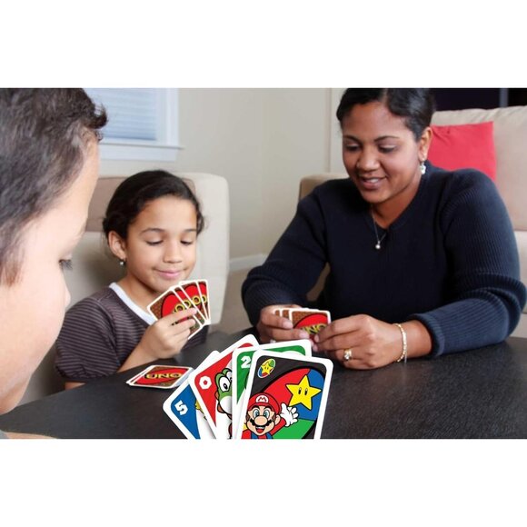 Mattel Games UNO Super Mario Card Game for Kids Adults Families & Game Nights - Picture 2 of 7